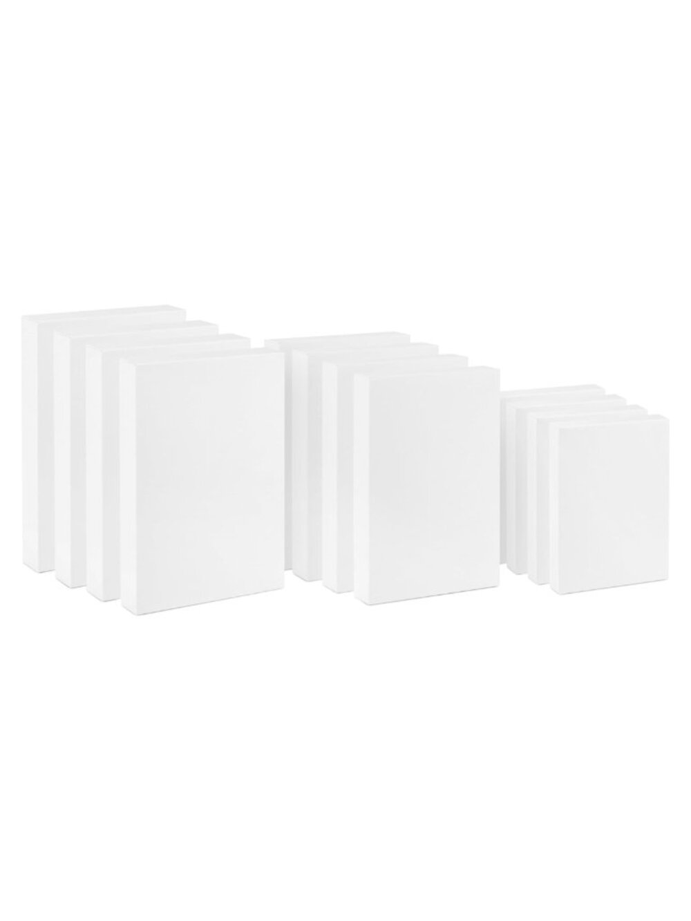 12 Pack White Gift Boxes with Lids Assorted Sizes for Gifts